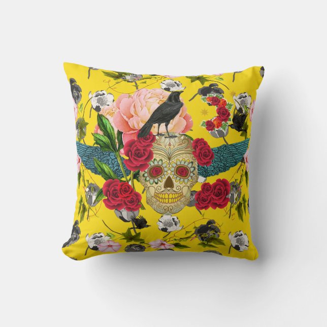 Dag för döda  I  Dia De Los Muertos Kudde (Framsida)