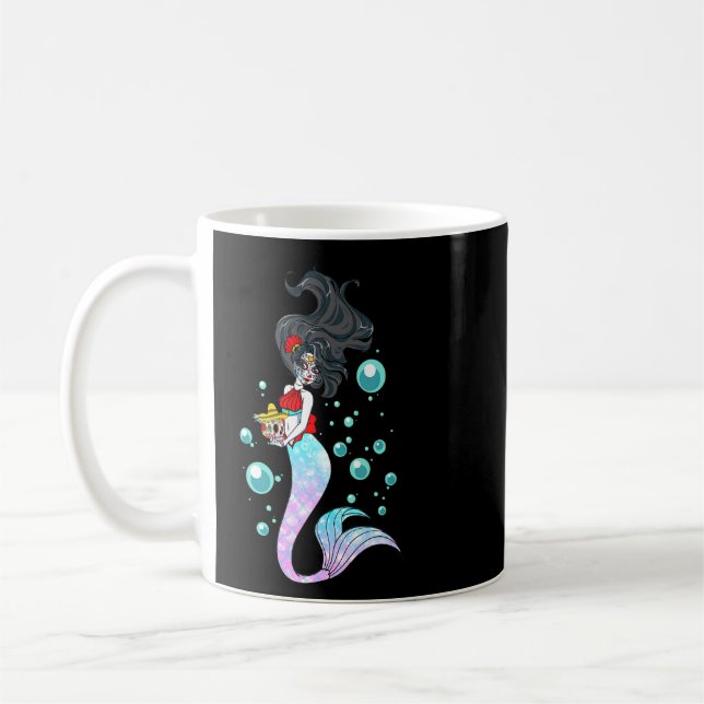 Dag för dödlig Sjöjungfru, mexikansk Sjöjungfru Su Kaffemugg (Vänster)