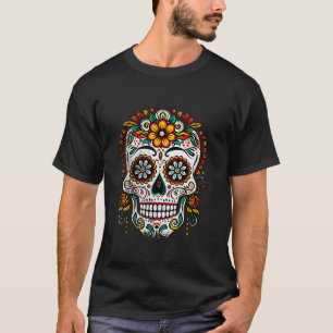 Dag för dödlig tunga i muertos halloween t shirt