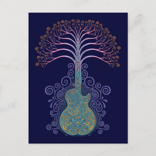 Dag för Guiträdet Vykort (Framsida)