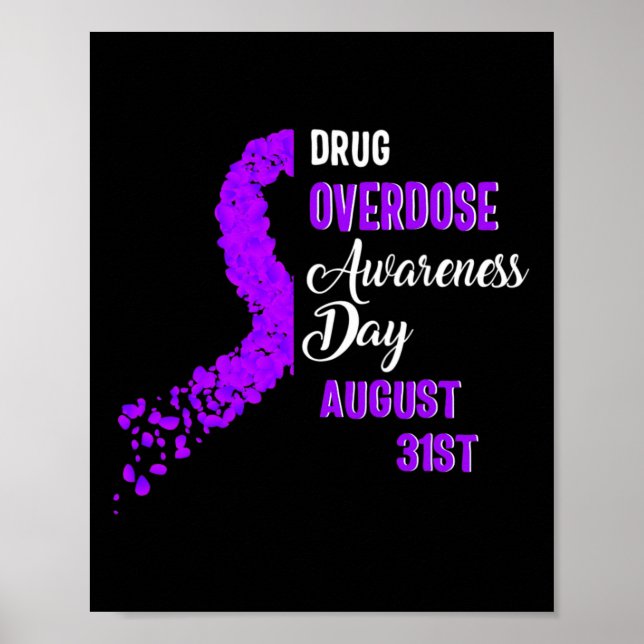 Dag för läkemedelsöverdosering Augusti 31a Recover Poster (Framsidan)