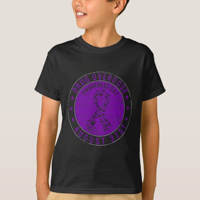 Dag för läkemedelsöverdosering Augusti 31a Recover T Shirt (Framsida)