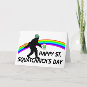 Dag för lyckligSt Squatchricks Kort