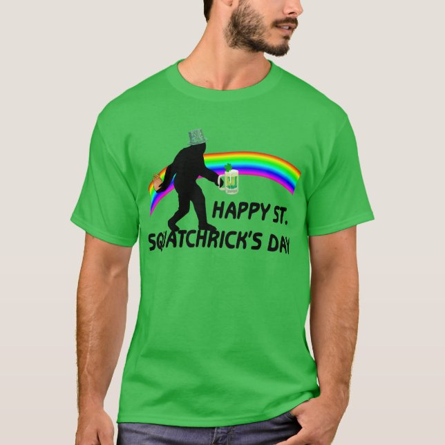 Dag för lyckligSt Squatchricks Tee Shirt (Framsida)