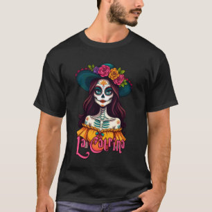Dag för Malar - Calavera La Catrina Porträtt 1 T Shirt