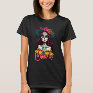 Dag för Malar - Calavera La Catrina Porträtt 1 T Shirt