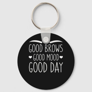 Dag för Mood för ögonbrynMicroblading bra krön Nyckelring