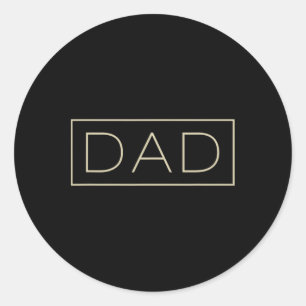 Dag för ny pappa runt klistermärke