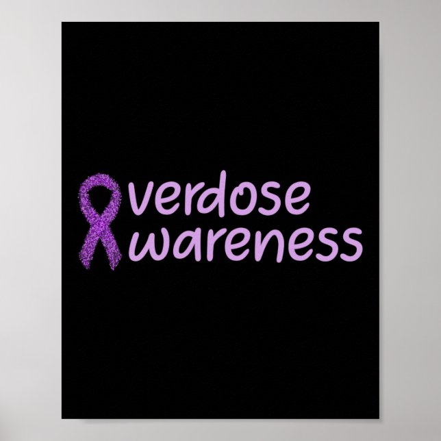 Dag för ökad medvetenhet om överdosering i minnet poster (Framsidan)