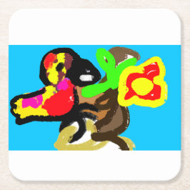 Dag för papedjungel underlägg papper kvadrat