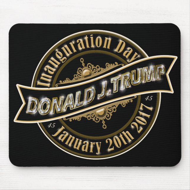 Dag för presidenttrumfinvigning Mousepad 2017 Musmatta (Framsidan)