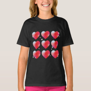 Dag för rödglödande hjärtan t shirt