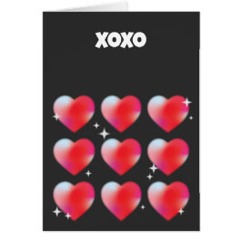 Dag för rödhjärtklappning OBS kort