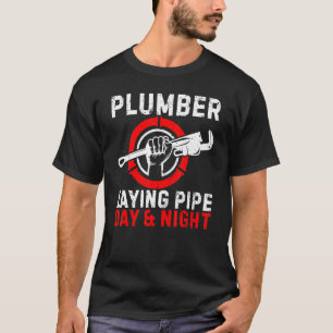 Dag för rörmokare och nattrörssystem Pipefitt T Shirt