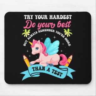 Dag för Shirt Unicorn-test Musmatta