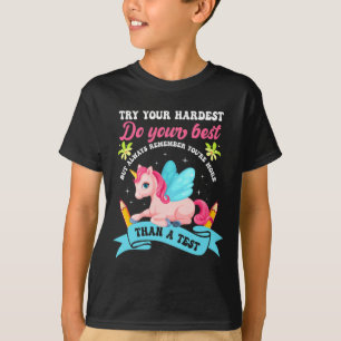 Dag för Shirt Unicorn-test T