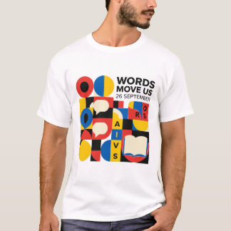 Dag för språk Bauhaus Geometriska ord rör oss T Shirt