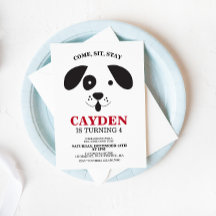 Dag för svartvit hund