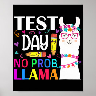 Dag för test av prob Llama Llama-lärare Poster