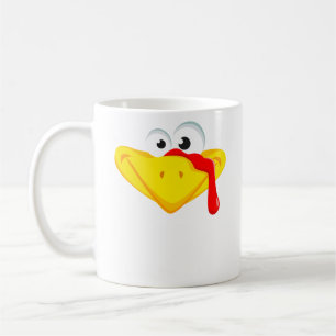 Dag för thanksgiving för Turkiet ansikte rolig Kaffemugg