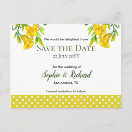 Dag för vattenfärgen Gult Lilis Spara datum Meddelande Vykort