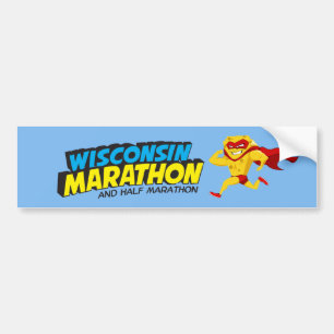 Dag för Wisconsin maratontävling Bildekal