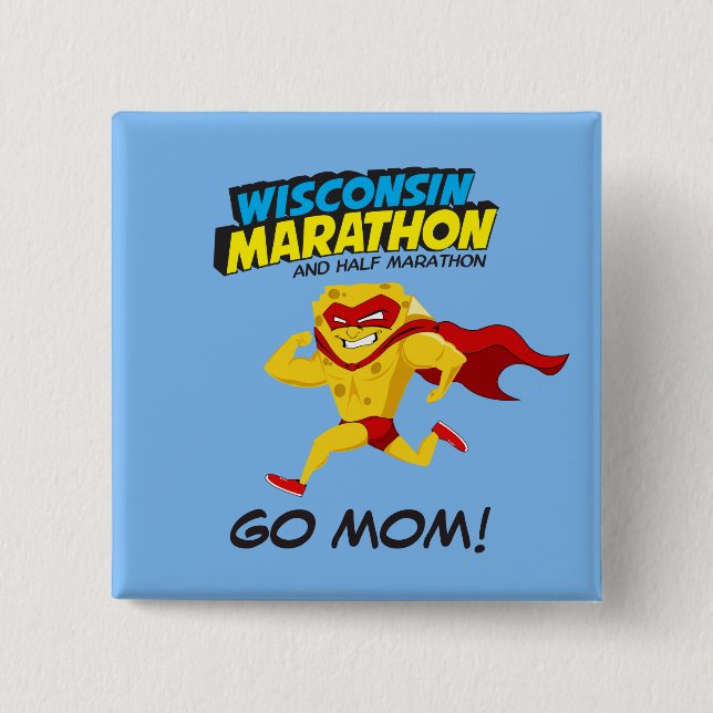 Dag för Wisconsin maratontävling Knapp (Framsida)