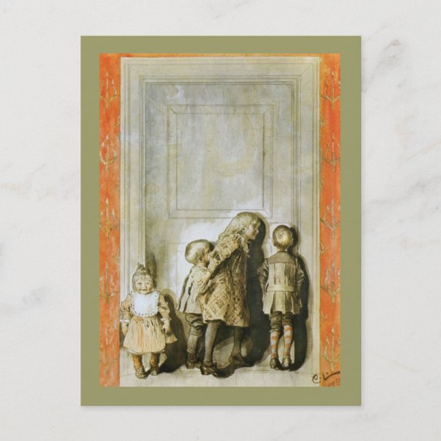 Dag före jul Kväll Helg Vykort (Framsida)