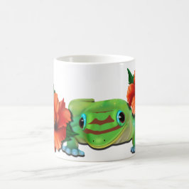 Dag Gecko med Hibiscus Kaffemugg