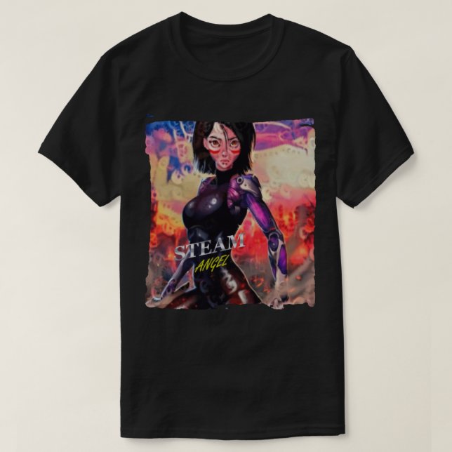 Dag ger Alita Battle Angel Cute Graphic Gift T Shirt (Design framsida)