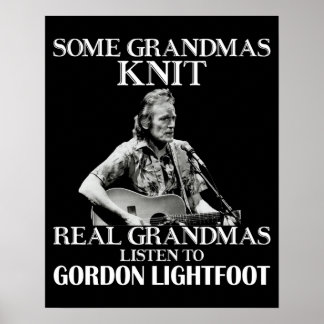 Dag Gift för verkliga mormor Lyssna på Gordon Ligh Poster