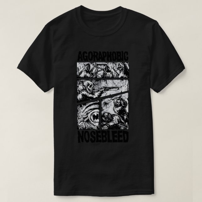 Dag Gift Grindcore Band Agoraphobic Nosebleed Celi T Shirt (Design framsida)