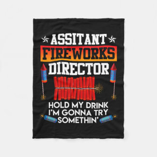 Dag Istant Fireworks Director Usa Party Fläkt Fleecefilt
