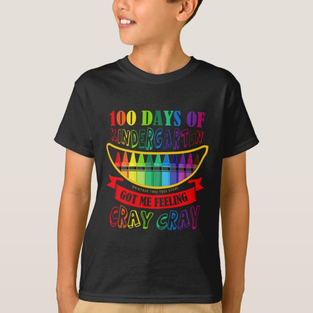 Dag Kindergarten Har Jag känner Cray Teach (matsmä T Shirt (Framsida)