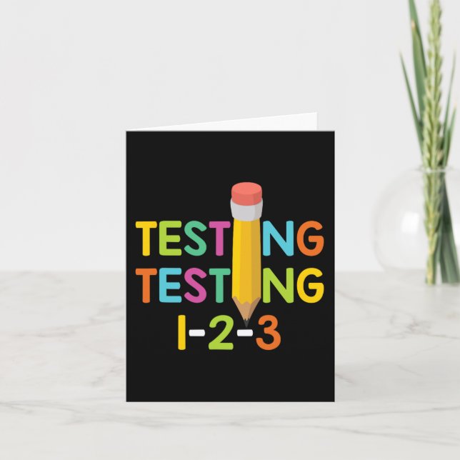 Dag Lärarexamintestning 1-2-3  Kort (Framsida)