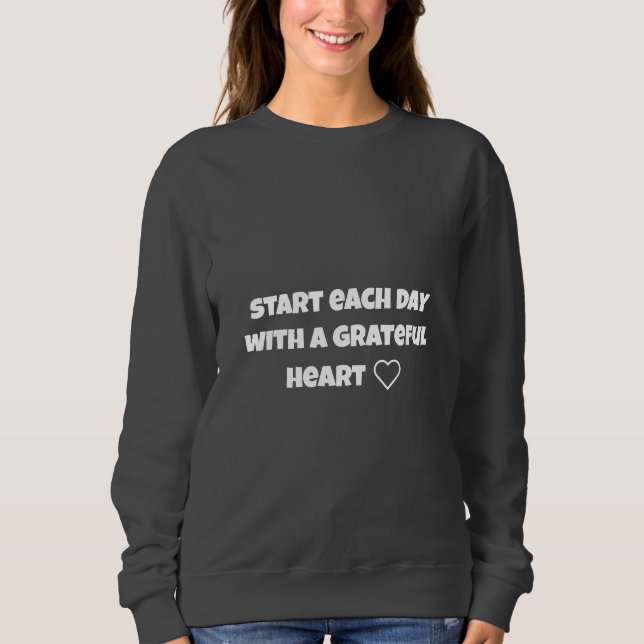 dag med tacksamma MOTIVATION SHIRTS T Shirt (Framsida)