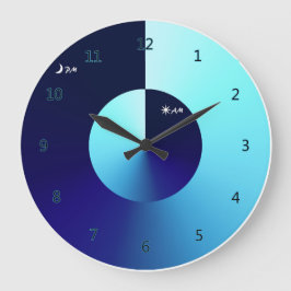 Dag & natt stor klocka