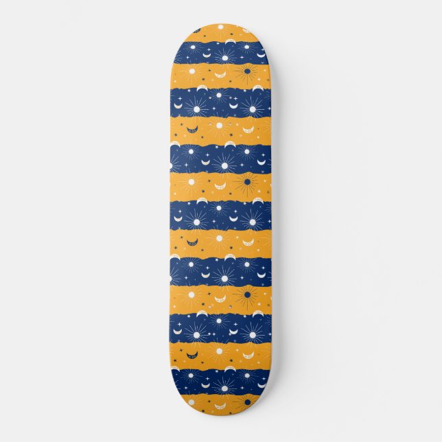 Dag och natt 2 mini skateboard bräda 18,5 cm (Framsida)