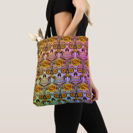 Dag om Dold Sugar Skull-påse Tygkasse