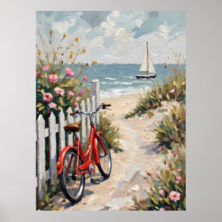 Dag på stranden poster