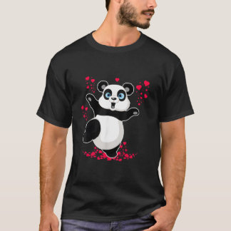 Dag Panda Med Han Panda T Shirt