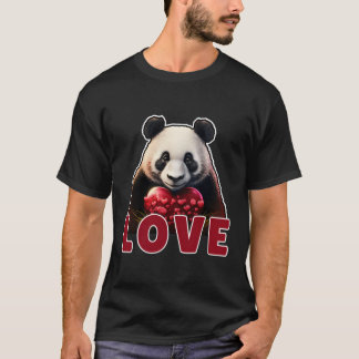 Dag Panda Panda Kärlek He T Shirt