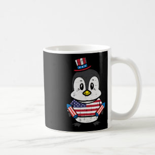 Dag Penguin 4 juli Amerika Småbarn Boys Kids Kaffemugg