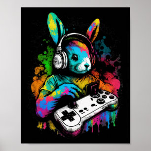 Dag Pojkar Gamer Tröja TV-Spelskontroll Kanin 1 Poster