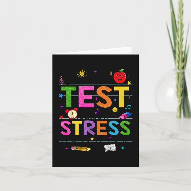 Dag Rock The Test Lärare Rolig Testning Dag Studen Kort (Framsida)