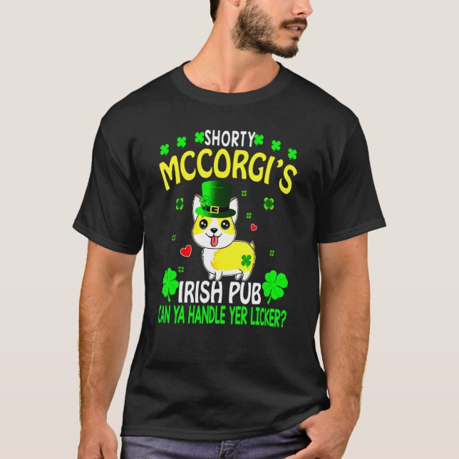 Dag Shorty Mccorgi Irish Pub T Shirt (Framsida)