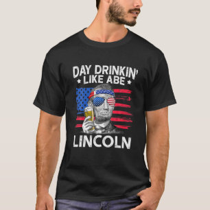 Dag som Abe Lincoln 4:e juli öl T Shirt