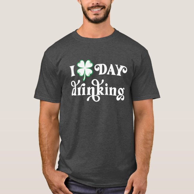 Dag som dricker St. Patrick's Day Shirt T (Framsida)