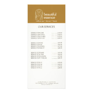 Dag Spa för kvinnodagen Löv Måne Arch SKINCARE Häl Reklamkort