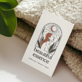 Dag Spa för kvinnodagen Löv Måne Arch SKINCARE Häl Visitkort